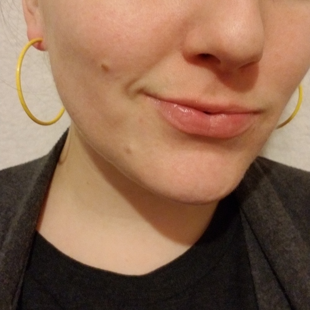Yellow Hoop Fashion Earrings - Picture 4 of 4